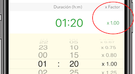 Detalle aplicación factor de duración 